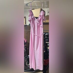 Elegant Pink Maxi Dress